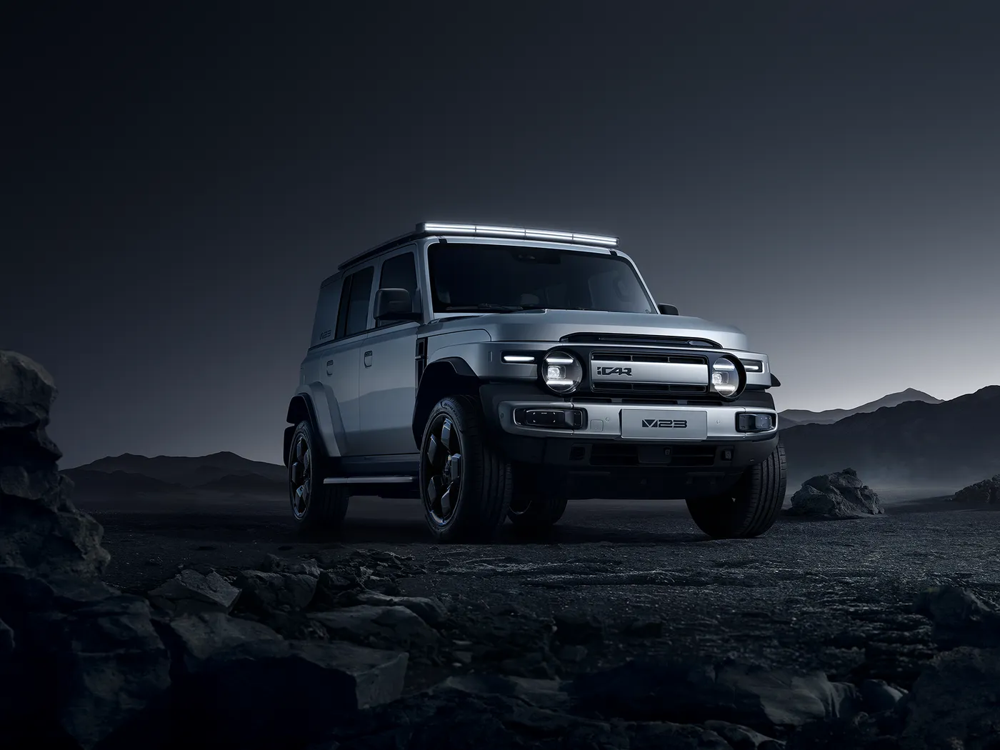 Chery ICar V23 EEC Certified Mini SUV ไฮบริดไฟฟ้าความเร็วสูง 4WD Off-Road แบตเตอรี่ลิเธียมพวงมาลัยซ้ายรถยนต์พลังงานใหม่