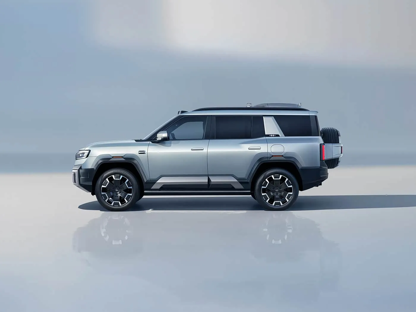 BYD Leopard 8 รถหรู PHEV SUV 505HP SUV ออฟโรดขั้นสูง 2.0T SUV ไฟฟ้าไฮบริดปลั๊กอินพร้อมเทคโนโลยี Cloud Chassis
