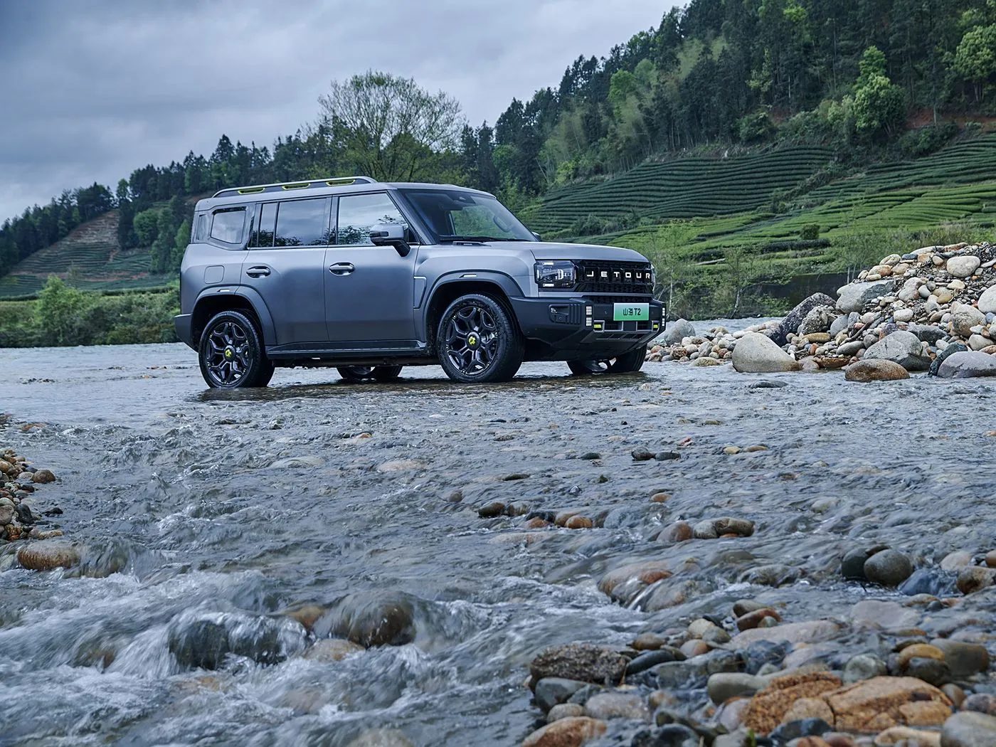 Jetour T2 SUV รุ่นไฮบริด ยูโร VI มาใหม่ ไฟเทอร์โบ ACC เกียร์อัตโนมัติ หุ้มหนัง พวงมาลัยซ้าย