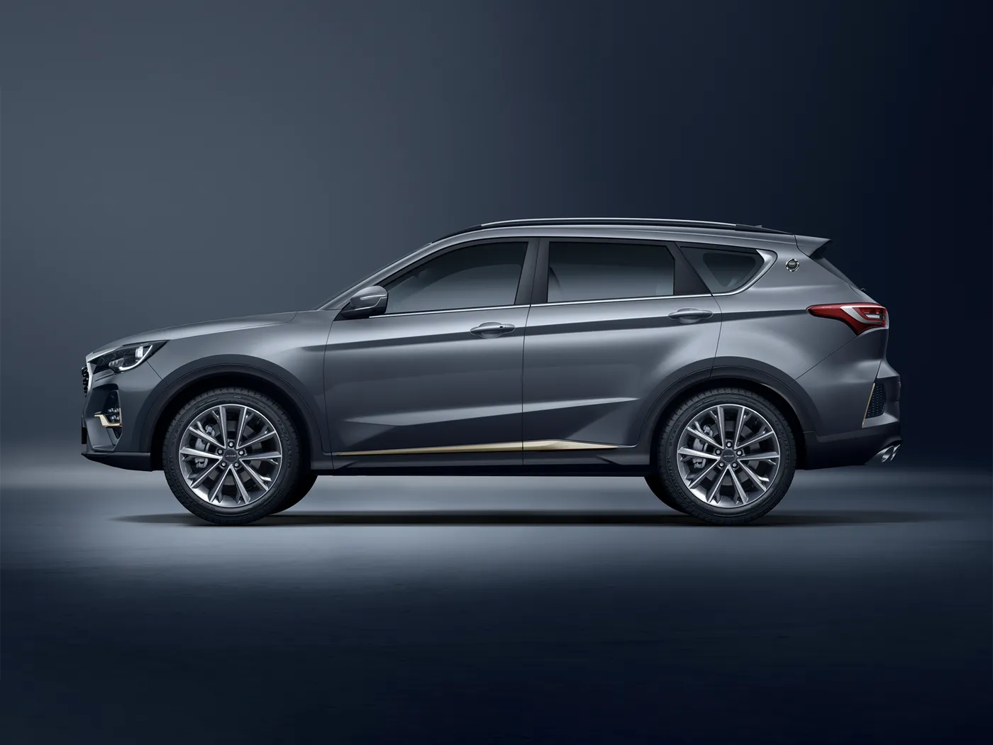 ยี่ห้อใหม่ Chery Jetour X70 SUV ไดรฟ์อัตโนมัติ Euro VI Emission Alloy แร็คหลังคาด้านหลังกล้องเบาะหนัง