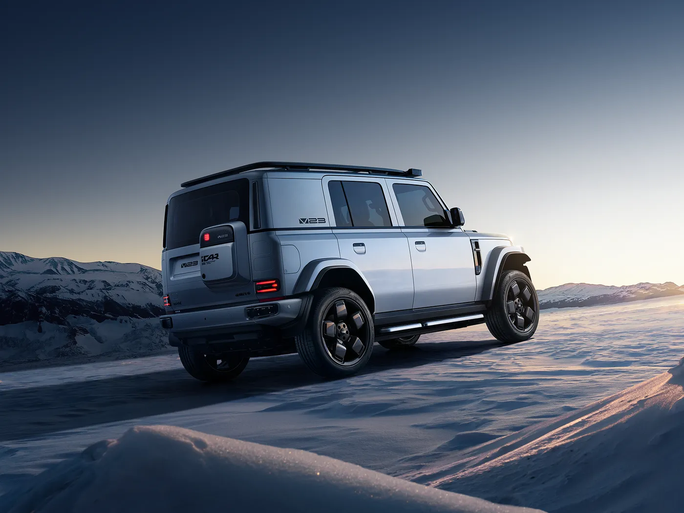 Chery ICar V23 EEC Certified Mini SUV ไฮบริดไฟฟ้าความเร็วสูง 4WD Off-Road แบตเตอรี่ลิเธียมพวงมาลัยซ้ายรถยนต์พลังงานใหม่