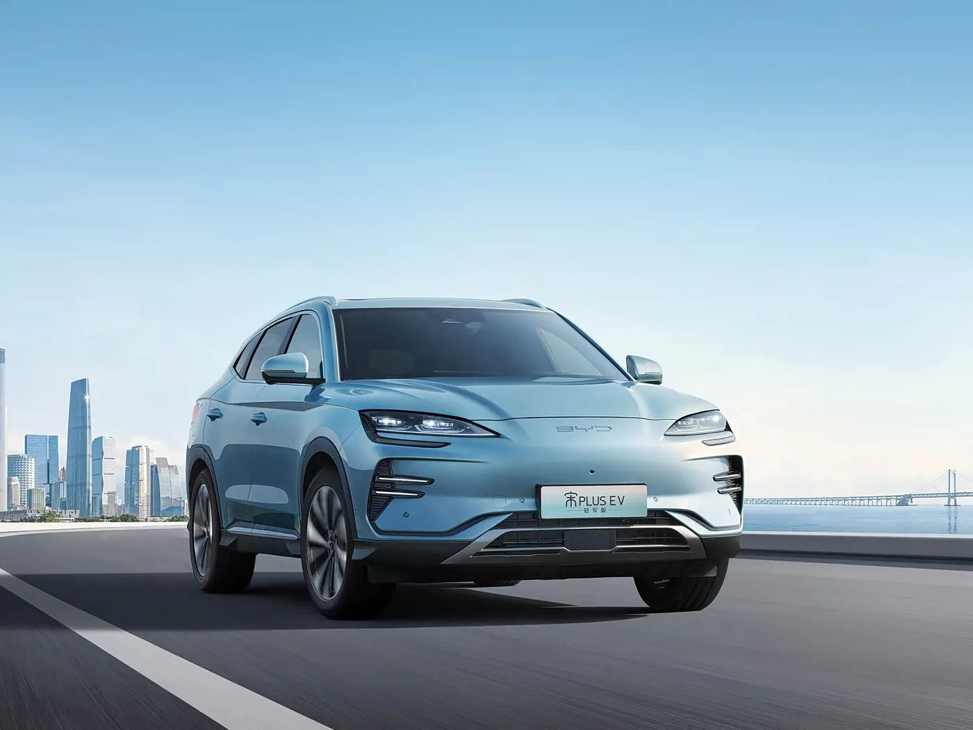 BYD Song Plus SUV ระบบขับเคลื่อนอัตโนมัติ AWD พร้อมกล้องหลัง เบาะหนัง ไฮบริดเชื้อเพลิง พวงมาลัยซ้าย